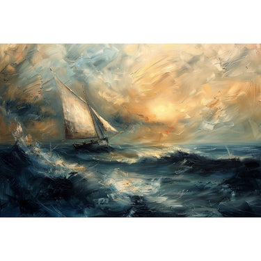 Boat Sea Canvas